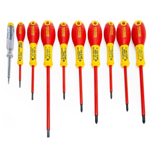 [62-625730] Stanley Fatmax VDE el. atsuktuvų rink. 10 vnt., 1000V