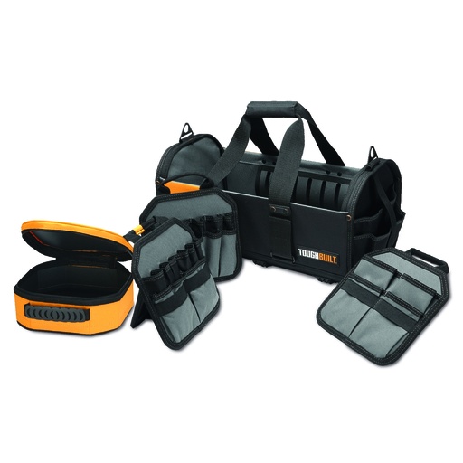 [73-8118] Avatud tööriistakott reguleeritavate sakkidega ToughBuilt®, 45 cm