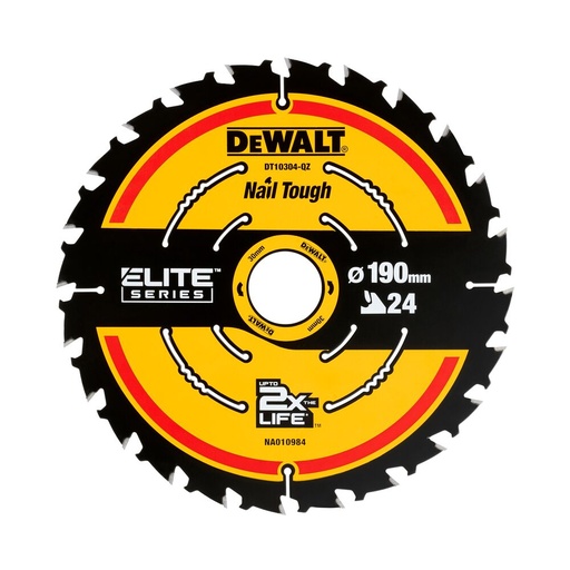 [11-DT10304] Saeketas DeWalt ELITE CSB 190x30mm 24T