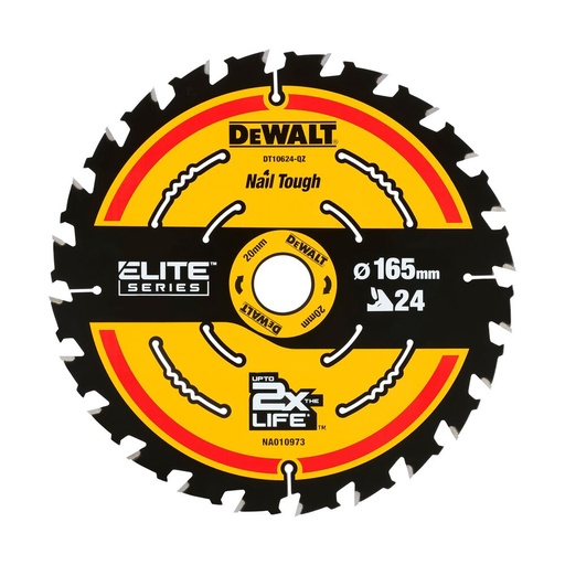 [11-DT10624] Pjov. diskas medienai DeWalt ELITE CSB 165x20mm 24T