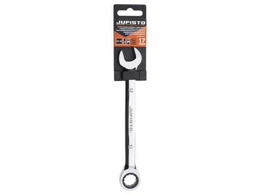 [45-JURW17] Combination ratchet wrench 17 mm, JUFISTO