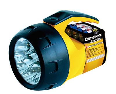 [44/4-5481] Prožektorius, 9 LED, 18lm,4xAA, CAMELION