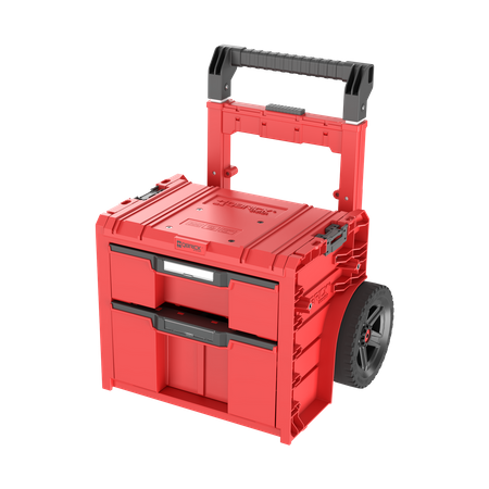 [74-PROCARTD2] Įrankių dėžė su ratukais PRO 2.0 PLUS, 2 stalčiai, QBRICK 