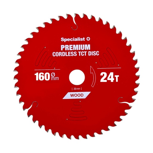 [51/2-16024] SPECIALIST+ griešanas disks Cordless 160x24Tx20mm