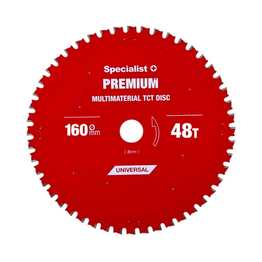 [51/3-16048] SPECIALIST+ griešanas disks Multimaterial 160x48Tx20mm