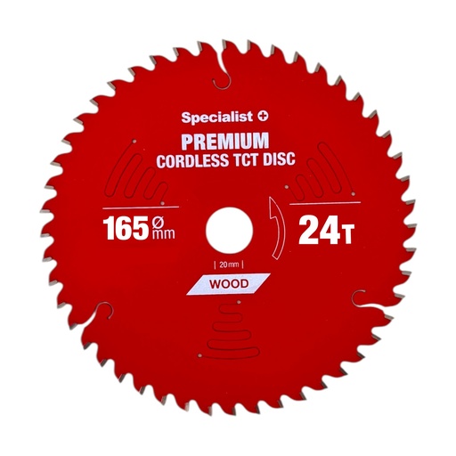 [51/2-16524] SPECIALIST+ griešanas disks Cordless 165x24Tx20mm