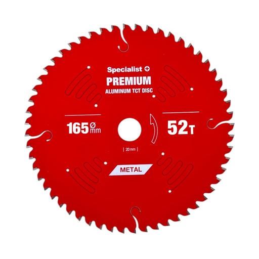 [51/6-16552] SPECIALIST+ griešanas disks Aluminium 165x52Tx20mm