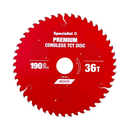 [51/2-19036] SPECIALIST+ griešanas disks Cordless 190x36Tx30mm