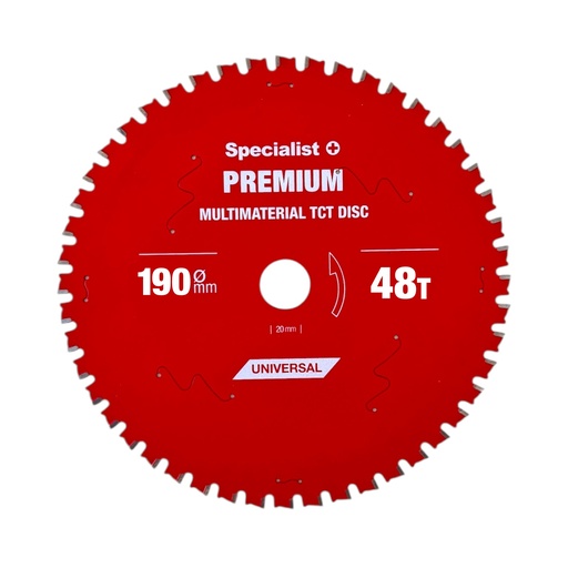 [51/3-19048] SPECIALIST+ griešanas disks Multimaterial 190x48Tx30mm