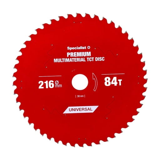 [51/8-21684] Cutting disc 216x84Tx30mm, Multimaterial PREMIUM, SPECIALIST+ 
