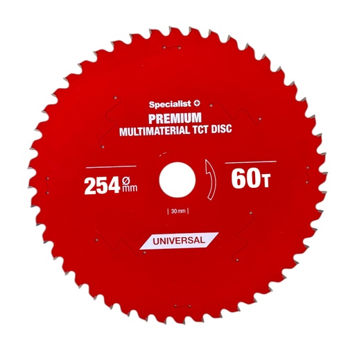 [51/8-25460] Cutting disc 254x60Tx30mm, Multimaterial PREMIUM, SPECIALIST+ 