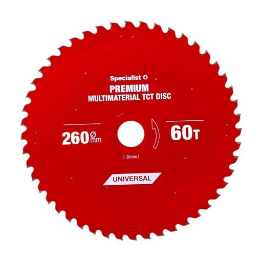 [51/8-26060] Cutting disc 260x60Tx30mm, Multimaterial PREMIUM, SPECIALIST+ 