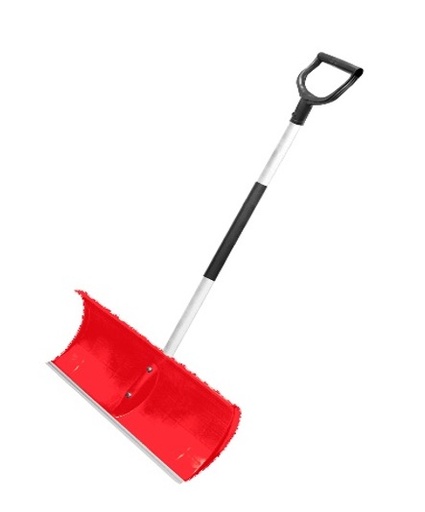 [74-RED60R] Snow shovel 60 cm, Roller, QBRICK
