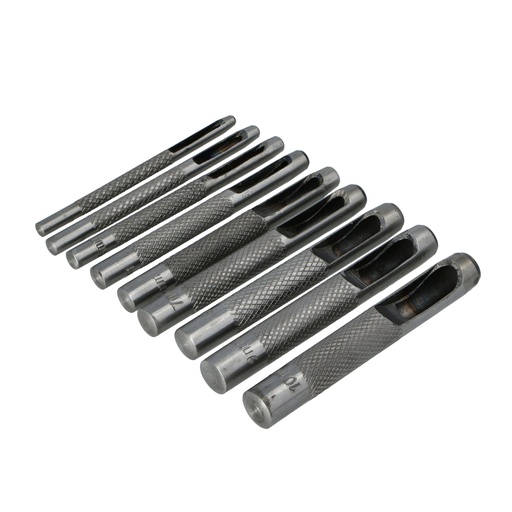 [71-2614] Skylių pramušėjų rinkinys, FASTER TOOLS, 9 vnt.