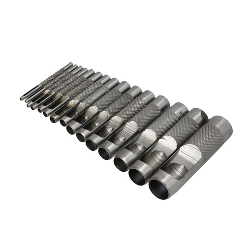 [71-2615] Caurumsitēju komplekts, FASTER TOOLS, 12 gab.