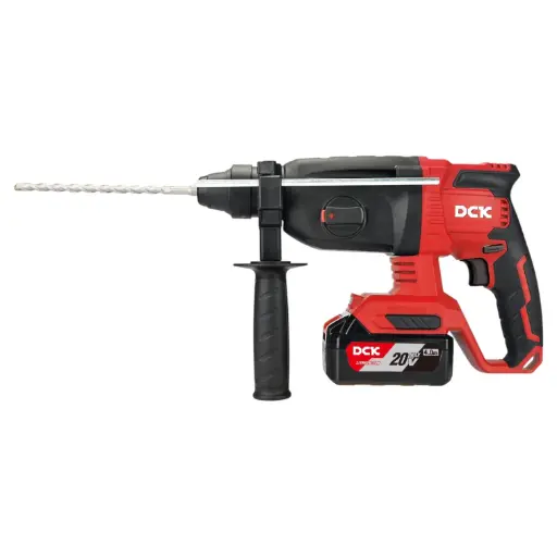 [26/8-KDZC04-24FK] Akumuliatorinis bešepetėlinis perforatorius SDS+, 3,2kg, 20V, KDZC04-24FK, DCK (2x5,0Ah akumuliatorius, įkroviklis)