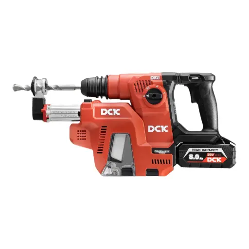 [26/8-KRHDE20V-26R2KIT] Cordless brushless rotary hammer with dust extraction SDS+, 2,6J, 20V, KRHDE20V-26R2KIT, DCK