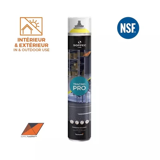 [46/2-152002] Joonte märgistamise värv Tracing Pro, kollane, SOPPEC, 750 ml