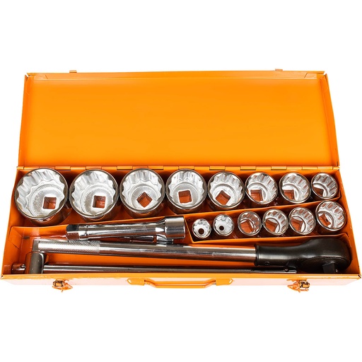 [42-C2701] Uzgaļu un atslēgu komplekts 3/4" 12-stūra, Richmann