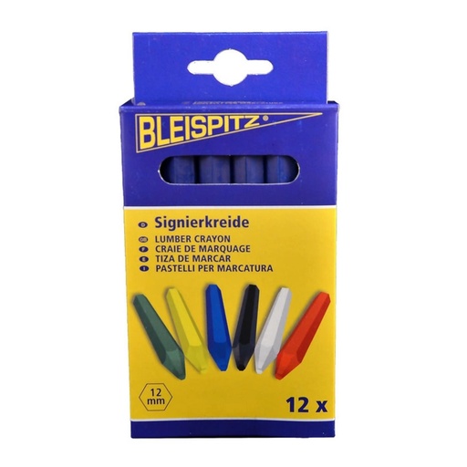 [46/1-0143] Sinine kriit märkimiseks, 12x120 mm, Bleispitz 12 tk.