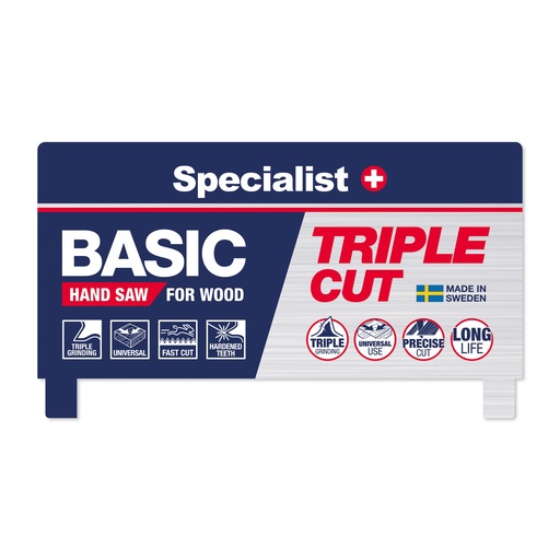 [86-06301] Kartoninio pjūklų stendo viršūnė BASIC / TRIPLE CUT
