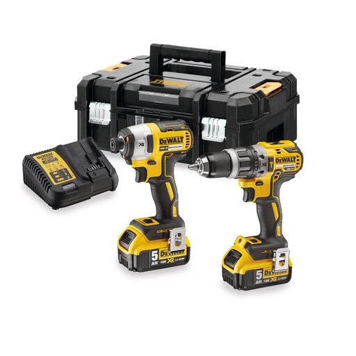[26/5-DCK266P2T] Instrumentu komplekts DCK266P2T 2x5 Ah, DeWALT 