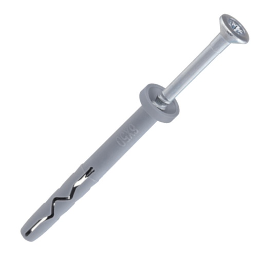 [75-SMK-06040] Hammer drive fixing plug 6x40-ZnG SMK, WKRET-MET, 200pcs.