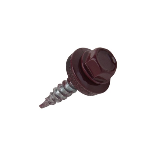 [75-WF-48019-3009] Isepuuriv katusekruvi metallile 4,8x19-Zn, RAL3009, WF, WKRET-MET, 250 tk