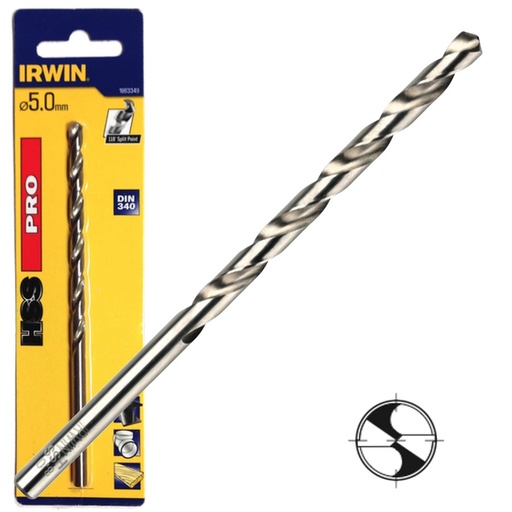 [04-3349] Gr. met. DIN340 5,0 x 90/135 mm, 1 vnt.