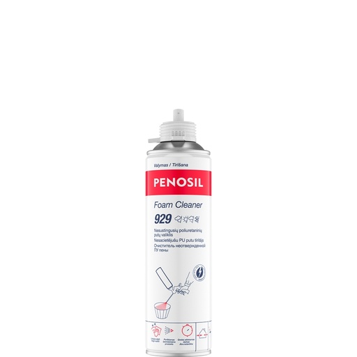 [52-A5933] Nesustingusių putų valiklis Foam Cleaner 929, bespalvė, 500 ml, PENOSIL