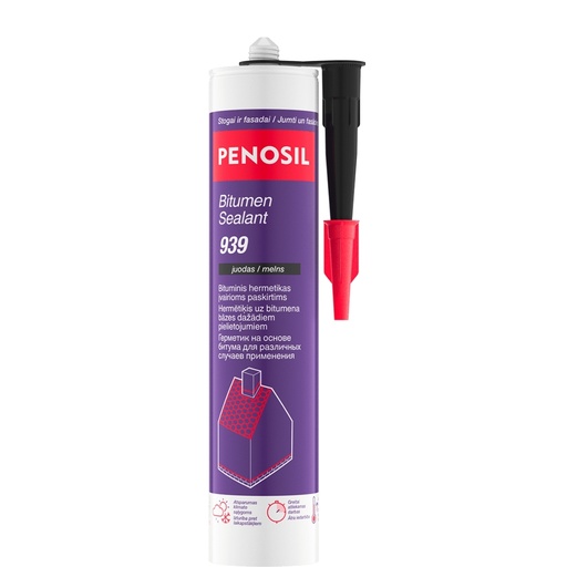 [52-H4507] Bituminis hermetikas Bitumen Sealant 939, juoda, 300 ml, PENOSIL