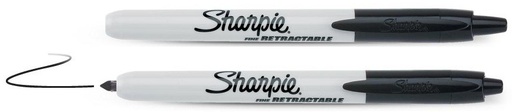 [09-810840] Mark. „Sharpie" RETRACTABLE juod. sp.