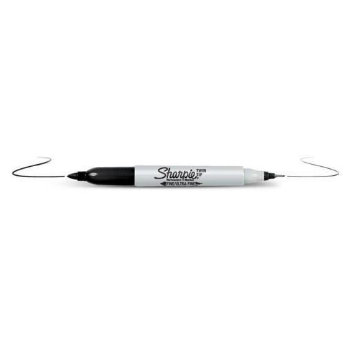 [09-811100] Marker Sharpie Twin Tip black