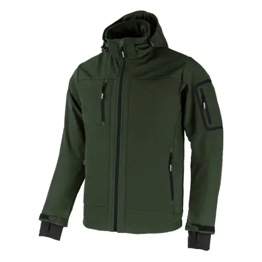 [80-WINDZA/1L] Jacket SOFTSHELL WINDYGO , khaki, CANNYGO (L size)