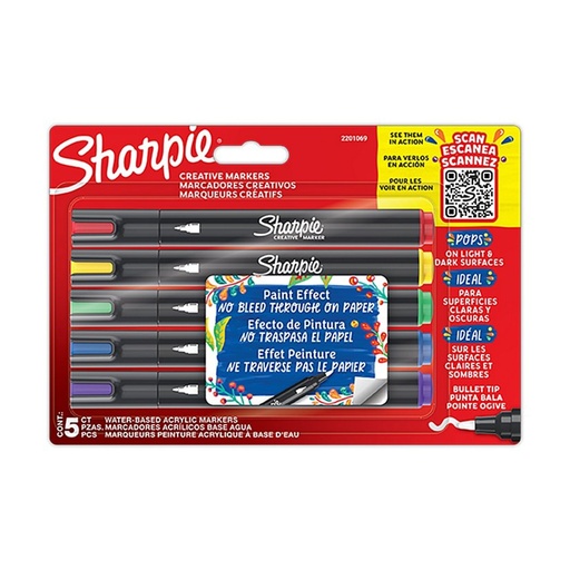 [09-2201069] Radošo marķieru komplekts, SHARPIE, 5 gab.