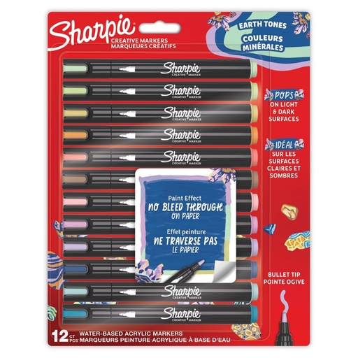 [09-2213421] Radošo marķieru komplekts, apaļš gals, SHARPIE, 12 gab