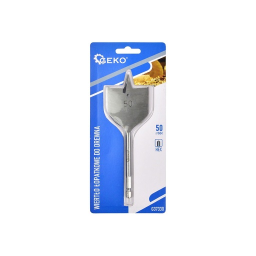 [37-G37330] Wood Drill Bit, HEX 50x152 mm, GEKO