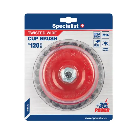 [251-1120] SPECIALIST+ traathari kauss 120 mm, M14, punutud