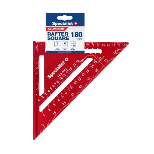 [29-1180] Aluminum Rafter Square, 180 mm, SPECIALIST+