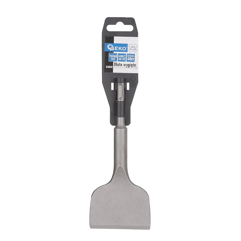 [37-G40061] Lenktas kaltas SDS+, 75x165mm GEKO