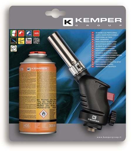 [10/2-T1060KI] Gaasipõleti KEMPER + 300 ml gaas