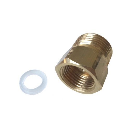 [10/4-224] Perėjim. CO2 bal. „DONMET" iš 21,8 į 3/4" su tarpine