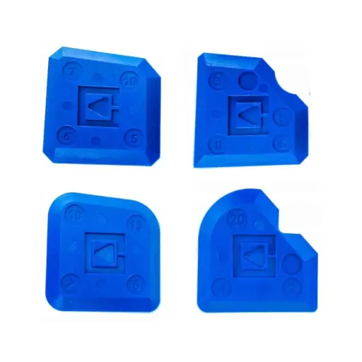 [60-1662] Silikona izlīdzināšanas špakteles komplekts, KUBALA, 4 gab.