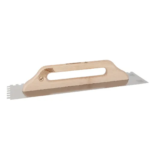 [60-5423] Stainless steel trowel with a wooden handle, 130x580 mm, KUBALA