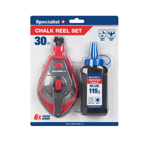 [29-4003] Chalk line reel set 6:1, 30 m, SPECIALIST+
