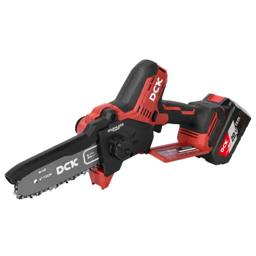 [26/8-KDCS20061ADM] Bezvadu bezsuku mini motorzāģis 15 cm, 20V, KDCS20061ADM, DCK (1x 2,0Ah akumulators, lādētājs)
