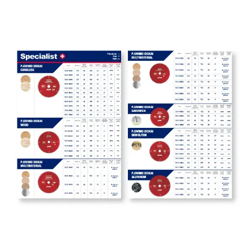 [86-0924] TCT PREMIUM diskų pasirinkimo plakatas (A4)