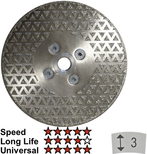 [11/1-311090] Tsingitud teemantketas Samedia UGM 125xM14