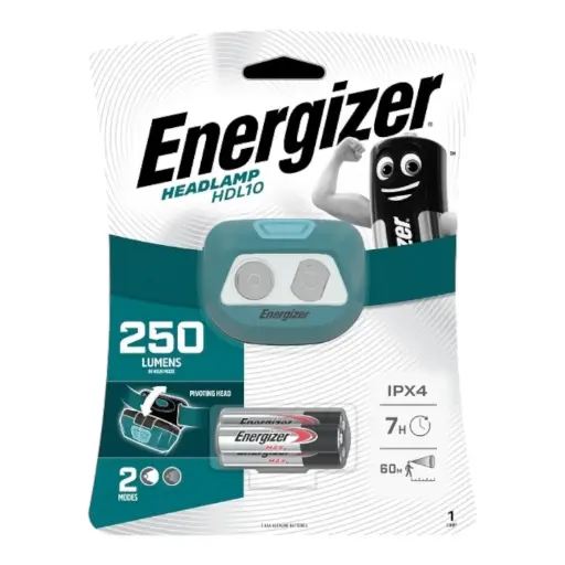 [44/4-9144] Galvas lukturis, 575lm, Uzlādējams vai 3xAAA, HDL60, ENERGIZER