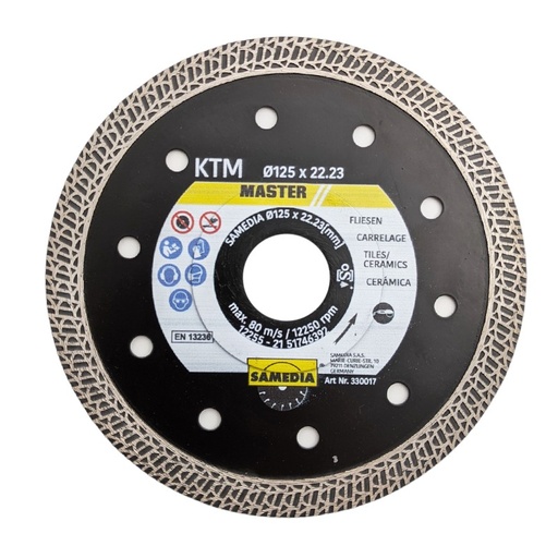 [11/1-330017] Deim. dis. „SAMEDIA" KTM 125x22,2/1,4 mm